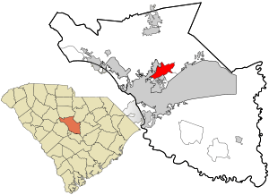 Location in Richland County and the state of South Carolina.