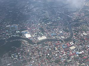 Roxas City from air (Capiz; 10-19-2022)