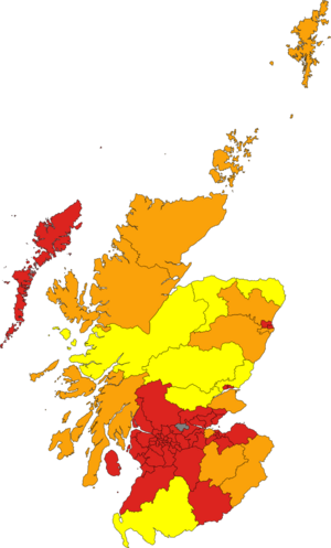 Scottish Parliament election 1999 map