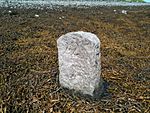 Seaweed Mearing Stone bearing the number 22, Island Eddy, Galway Bay