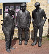 Spijkenisse kunstwerk mannetjes op de krom