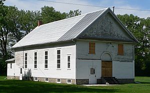 St. Anselm parish hall (Anselmo, Nebraska) from SE 1