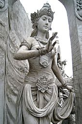 Statue of Goddess or Queen at Monas