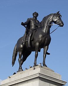 Statue of King George IV in Trafalgar Square, London (cropped)