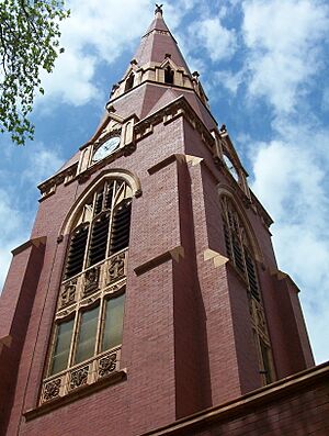 Steeple of the Cathedral of St. John the Evangelist.