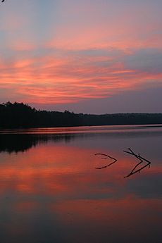 Sunset over Lake Ganoga