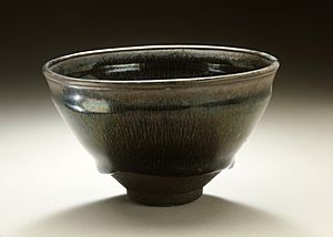 Tea Bowl (Chawan) with Hare's Fur Pattern LACMA M.51.2.1