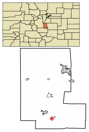 Location of the City of Victor in Teller County, Colorado.