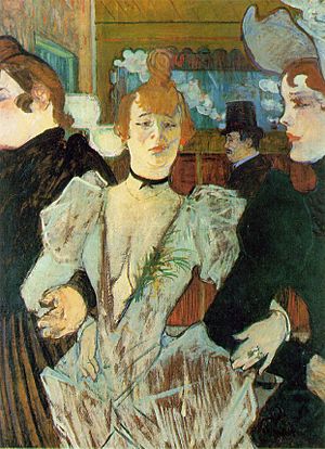Toulouse-Lautrec - La Goulue arrivant au Moulin Rouge