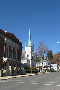 Town Hall and Universalist Church, Orange MA.jpg