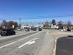 Five Points intersection in Montgomeryville