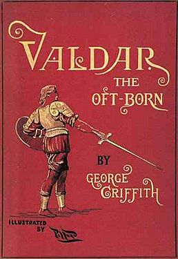 Valdar the Oft-born by George Griffith cover illus Harold H. Piffard 1895