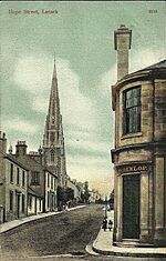 View of Hope Street and Associate Burgher Church, Lanark