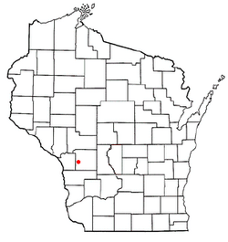 Location of Leon, Monroe County, Wisconsin
