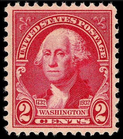 Washingtonton bicentennial stamp, 2c, issue of 1932