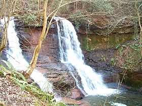 Waterfall at Pwll y Wrach - geograph.org.uk - 326662