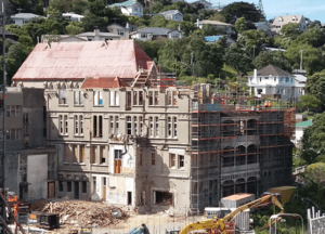 Wellington New Zealand Erskine College demolition Oct 2018