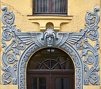 0871 LVA Riga art noveau relief meistaru iela 10