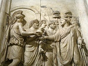 0 Monument honoraire d’Hadrien - L'empereur accueilli par la déesse Rome (2)