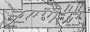 1898 kiowa county map