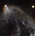 A glowing jet from a young star
