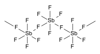 Antimony(V)fluroide liquid phase