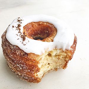 April 2016 Cronut® 2 Burnt Vanilla Caramel - photo by Dominique Ansel Bakery