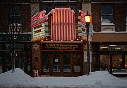 The Aurora Theatre from Main Street