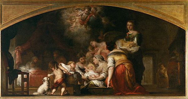 Bartolomé Esteban Perez Murillo - Birth of the Virgin - WGA16372