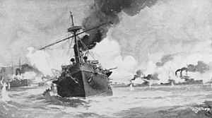 Battle of Manila Bay by W. G. Wood