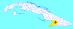 Bayamo (Cuban municipal map)