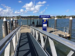 Bayview Park ferry wharf, October 2017