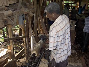 Cabinet maker in Tanzania