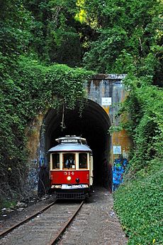 Car 514 at south end of Elk Rock Tunnel