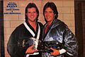 Chris Adams and Gino Hernandez, circa 1985