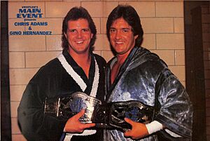 Chris Adams and Gino Hernandez, circa 1985