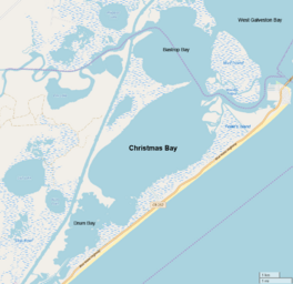 Map of Christmas Bay
