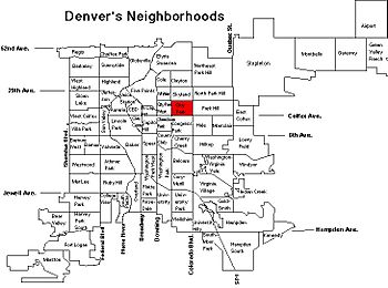 City Park neighborhood in Denver