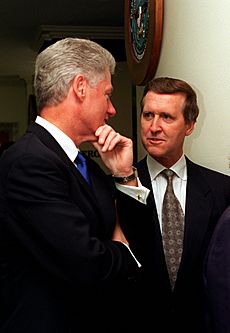 Clinton and Cohen meeting at the Pentagon