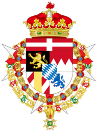 Coat of Arms of Prince Ferdinand of Bavaria (1884-1958) as Spanish Infante