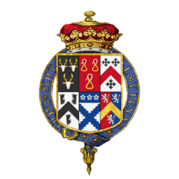 Coat of arms of William Cavendish, 4th Duke of Devonshire, KG, PC