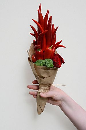 Contemporary vegetable bouquet