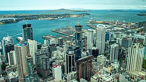 Downtown Auckland from Sky Tower
