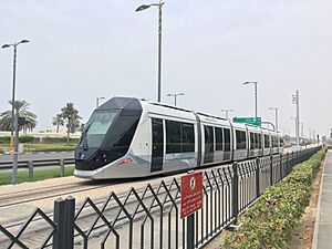 Dubai Tram Alstom Citadis 402 near Al Sufouh