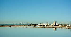 The Salt Works Plant located on the North side of Egger Highlands.
