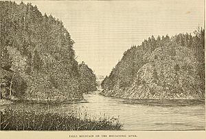Falls Mountain on the Housatonic River 1886