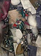 Fernand Léger, 1911-1912, Les Fumeurs (The Smokers), oil on canvas, 129.2 x 96.5 cm, Solomon R. Guggenheim Museum, New York.