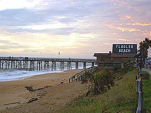 Scenic view of Flagler Beach Pier