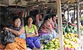 Fruit sellers in Senapati, Manipur, India.
