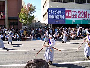 Girl warriors in 2006 Aizu parade